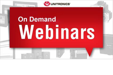 Unitronics er en ledende leverandør av automasjonsløsninger for industrielle prosesser og tilbyr en rekke On Demand Webinarer du kan se her.

 